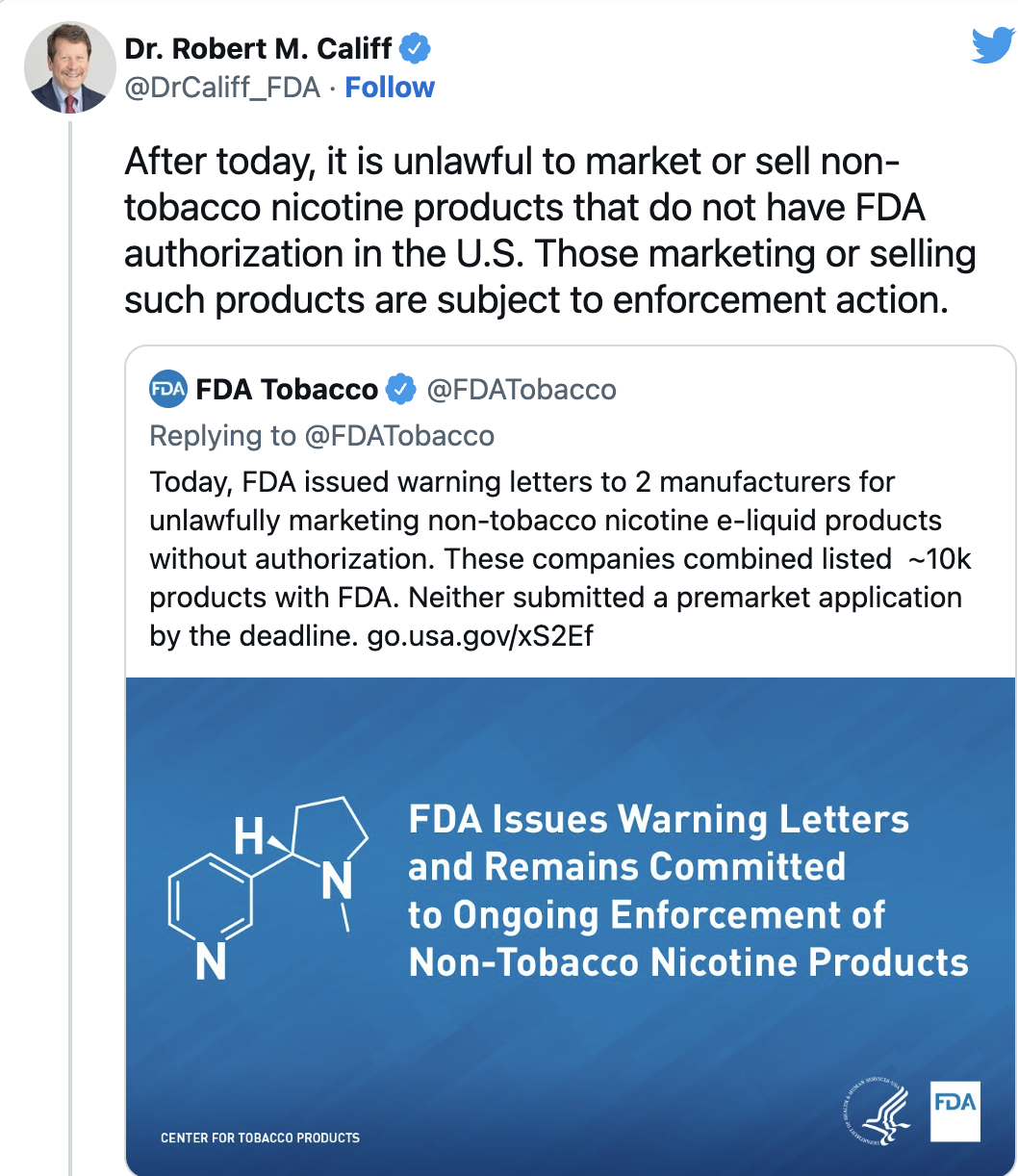 After pausing Juul ban, FDA focuses on synthetic nicotine vapes that critics say lure kids