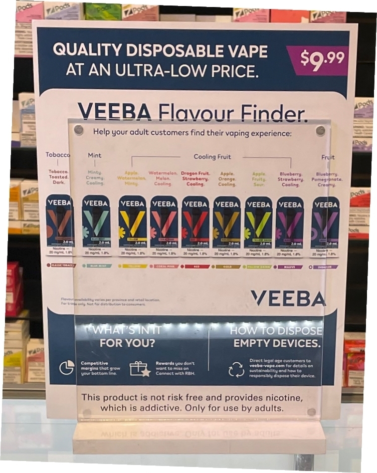 PMI的一次性电子烟VEEBA将在加拿大上市