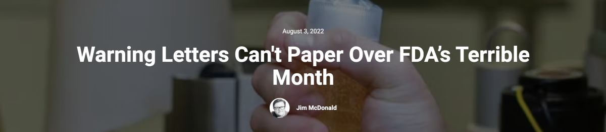 针对中小电子烟企业发放警告信,无法掩饰FDA的监管混乱