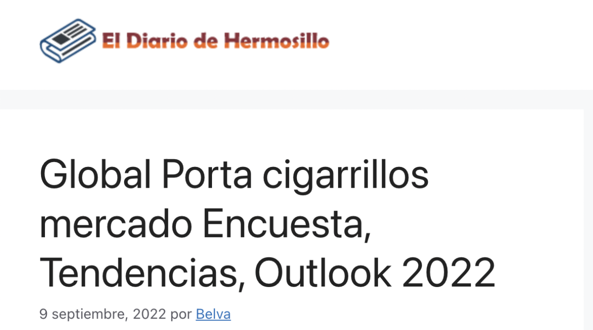 研究报告:全球卷烟器市场调查、趋势与展望