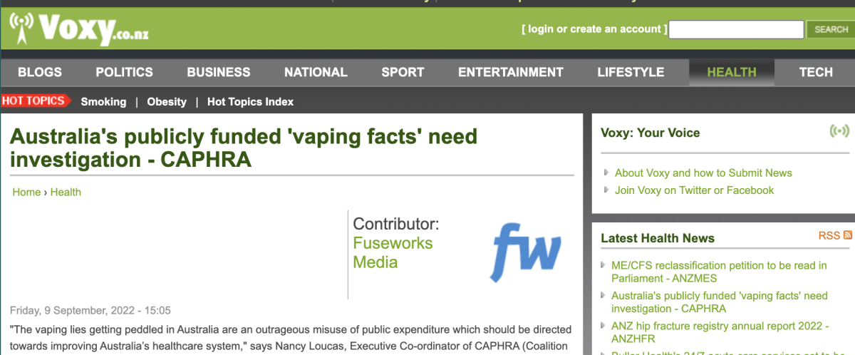 CAPHRA:控烟并没有降低澳大利亚的吸烟率