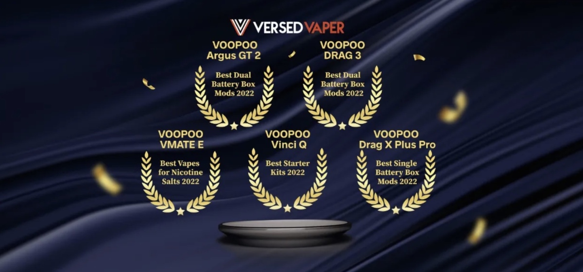 VOOPOO荣获多品类最佳电子烟