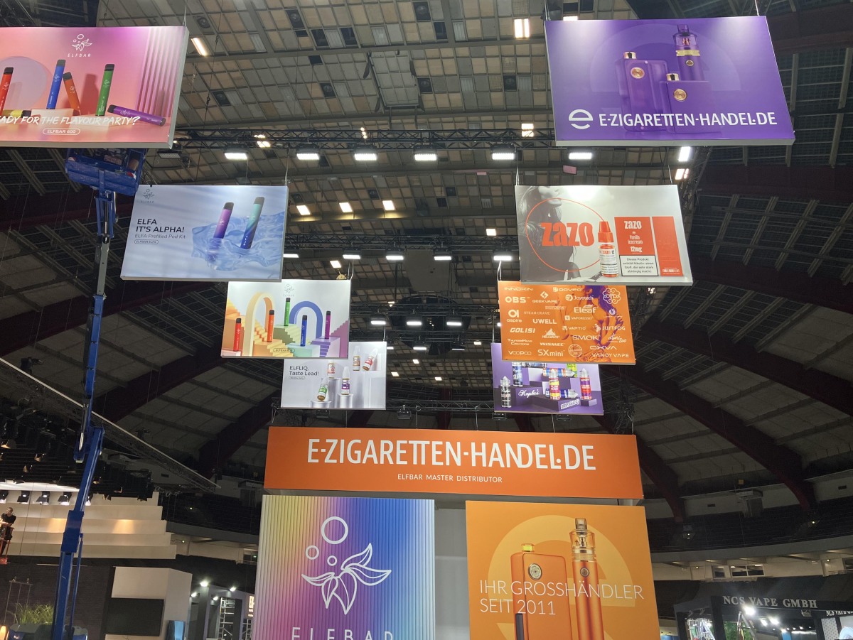 抢先看！知名中国电子烟品牌现身德国三大零售商展位