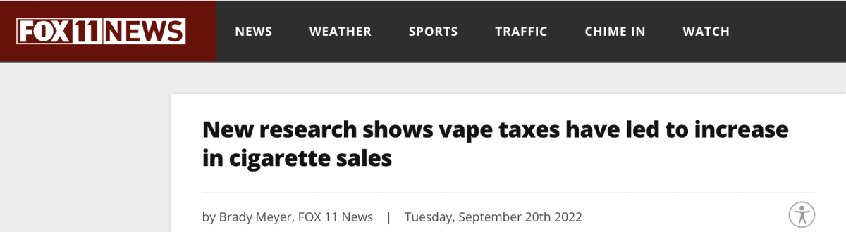 数据表明征收电子烟税会导致卷烟销量增加