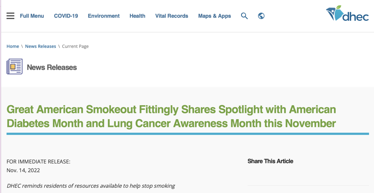 DHTC向居民开展科普 推进戒烟行动