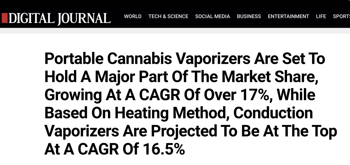 大麻雾化器将成为主要赛道