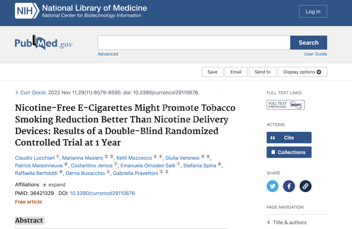 Nicotine-Free E-Cigs Might Promote Quitting Better Than ENDS