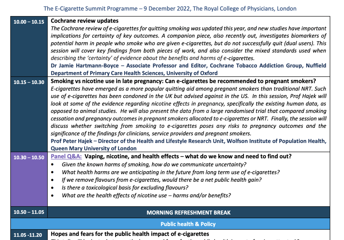 2022 英国电子烟峰会将于12月9日正式举行