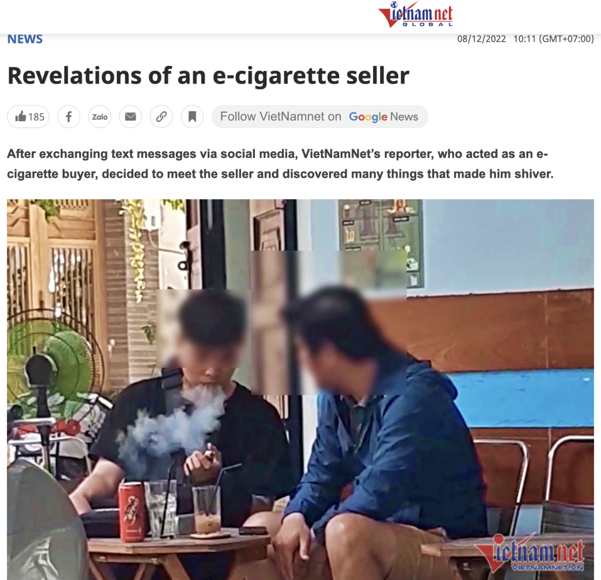 越南电子烟买家：烟雾形状吸引学生