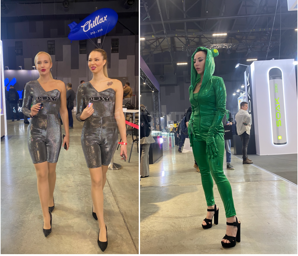 人偶 舞女 烟油调味赛——俄罗斯电子烟展会精彩集锦