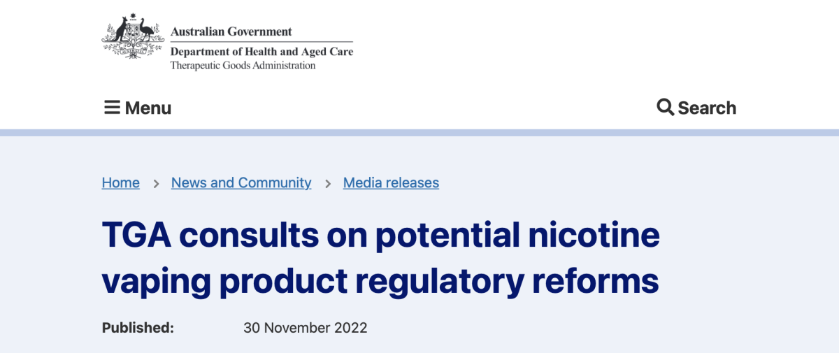 Australia Goes Further in Curbing Vaping