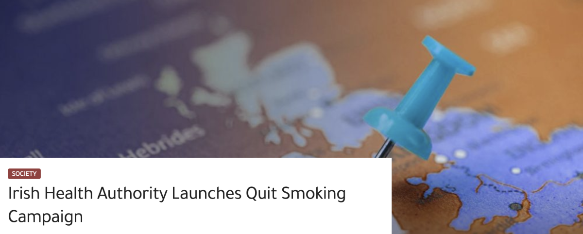 爱尔兰卫生局发起戒烟运动