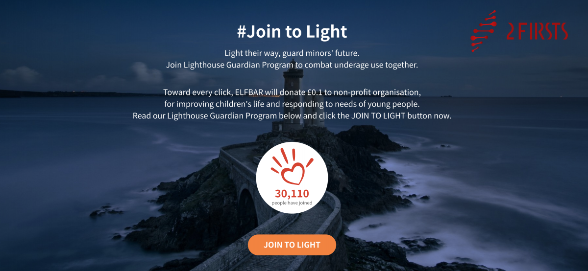 Warning from US Association to ELFBAR, $10,000 Donation Rejected