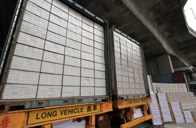 Hong Kong Seizes $90m Worth Illegal Cigarettes