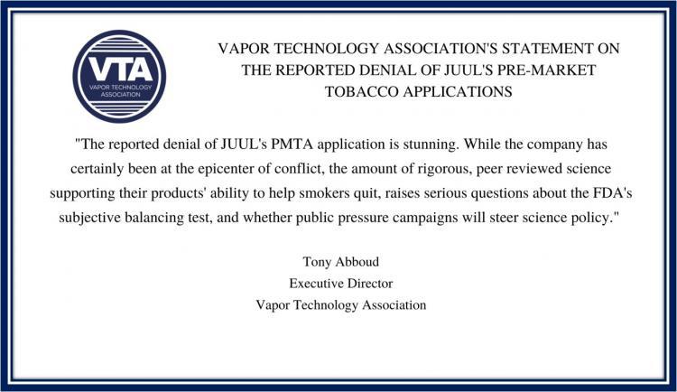 La FDA ordena retirar los productos de JUUL del mercado estadounidense.