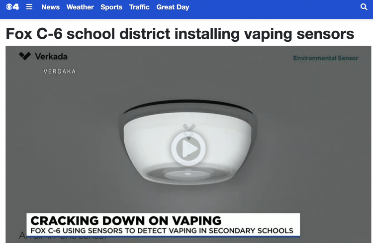 El Distrito Escolar Fox C-6 lucha contra el uso de cigarrillos electrónicos por parte de los estudiantes con nueva tecnología.