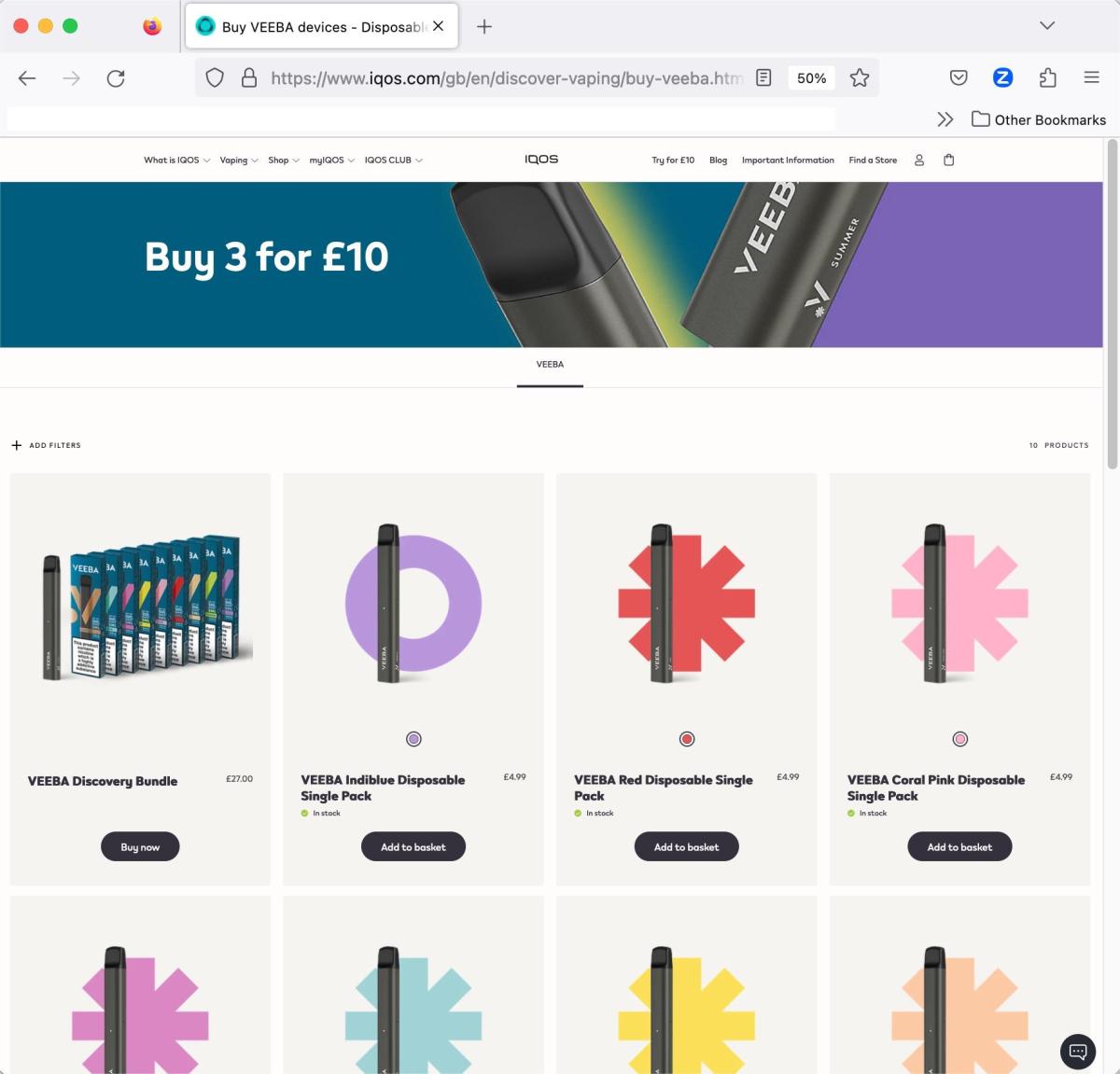 Are Philip Morris' Disposable Product VEEBA Selling Without Publishing by the MHRA?