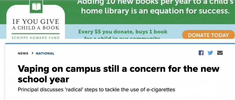 CDC Reports Most E-Cigarettes Contain Nicotine, Pose Health Risks