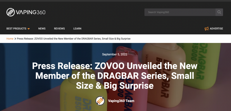 Introducing the New DRAGBAR B5000 Disposable E-Cigarette