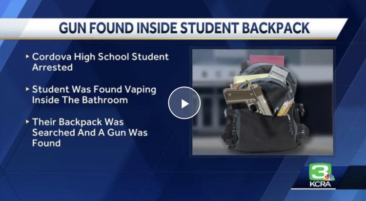 Student Arrested with Gun in Folsom Cordova School