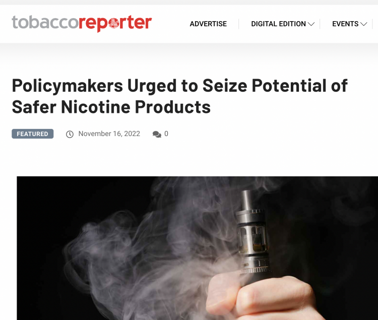 Global Tobacco Harm Reduction Strategies Discussed in GSTHR Report
