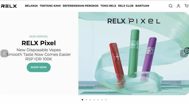 RELX Launches New Disposable Product Pixel in Indonesia