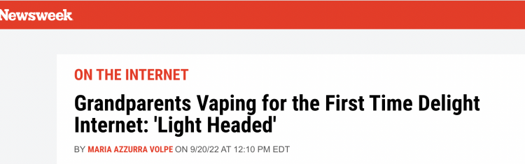 Grandparents Try E-cigarette for First Time, Mistake it for Drugs