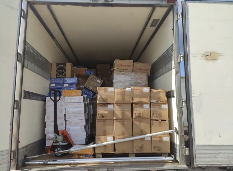 Millions of illegal cigarettes seized by Russian customs.