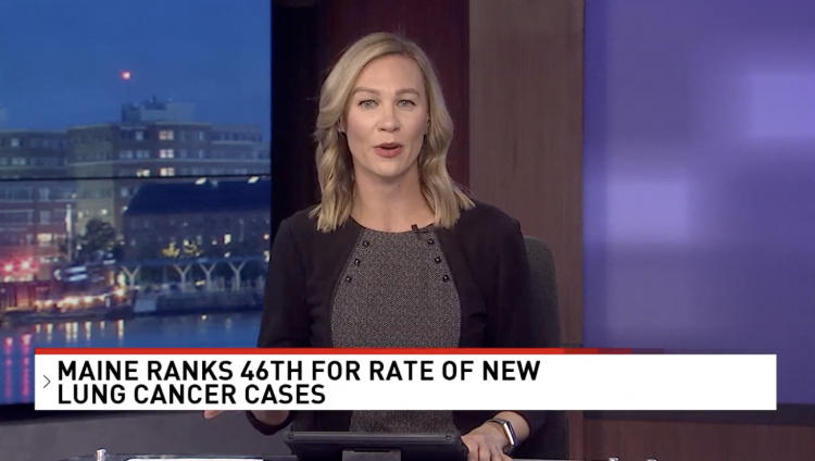 Maine ocupa el puesto 46 a nivel nacional en casos de cáncer de pulmón.