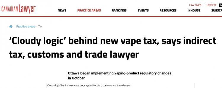 2FIRSTS Canada Tightens Regulation on E Cigarette Production and