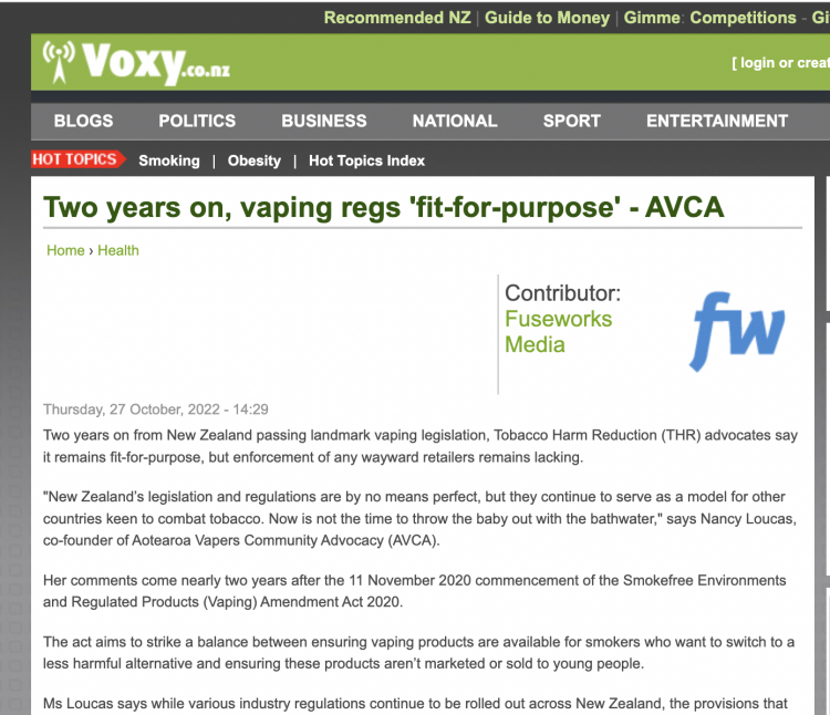 2FIRSTS New Zealand Passes Milestone E cigarette Legislation