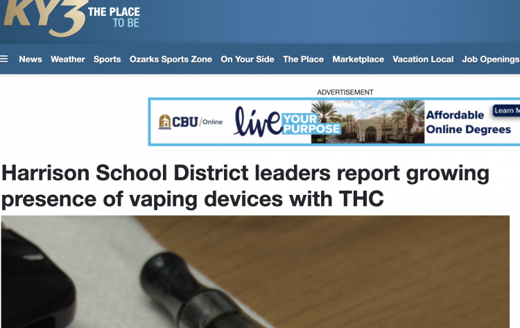 Más estudiantes usando cigarrillos electrónicos de THC: escuela suspende a cuatro.