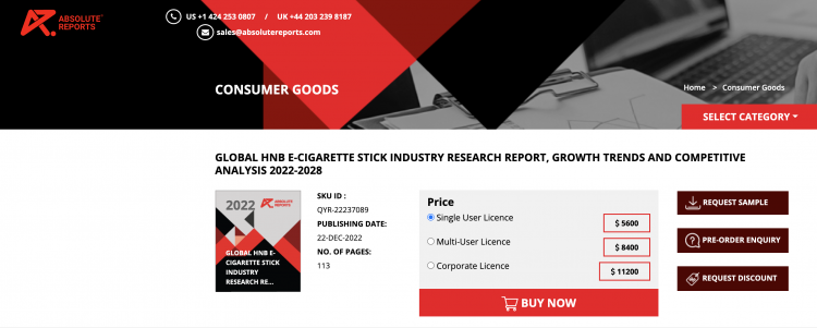 Predicciones globales para el mercado de productos de tabaco calentado (HnB) 2023-2028