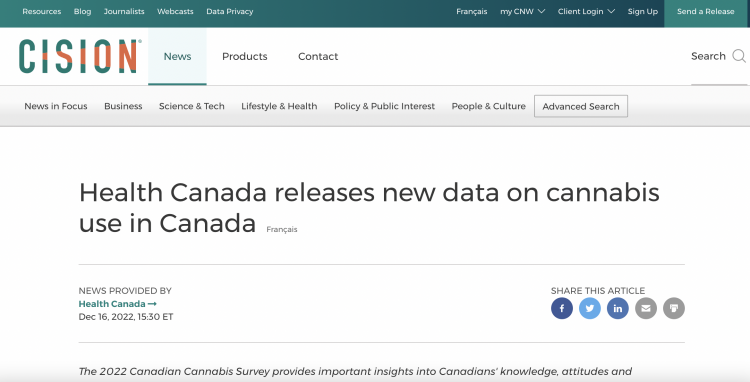 2FIRSTS | Insights from Canada's 2022 Cannabis Survey