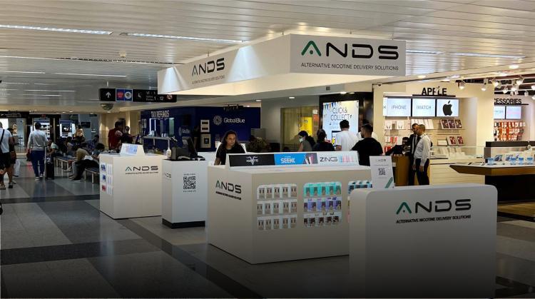 ANDS lanza una cartera de productos de vapeo en duty free de Marruecos.