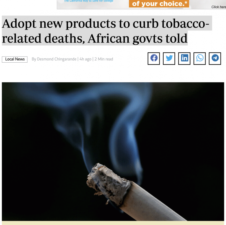 Reducing Tobacco-Related Health Threat in Africa