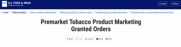 FDA Authorizes Three New Heated Tobacco Products