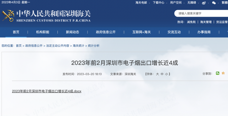 Shenzhen's Electronic Cigarette Exports Dominate 68.3% of China's Total