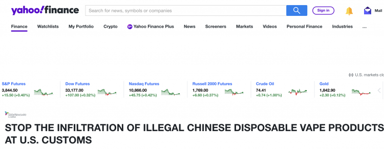Los peligros de los dispositivos de vapeo desechables importados de China.