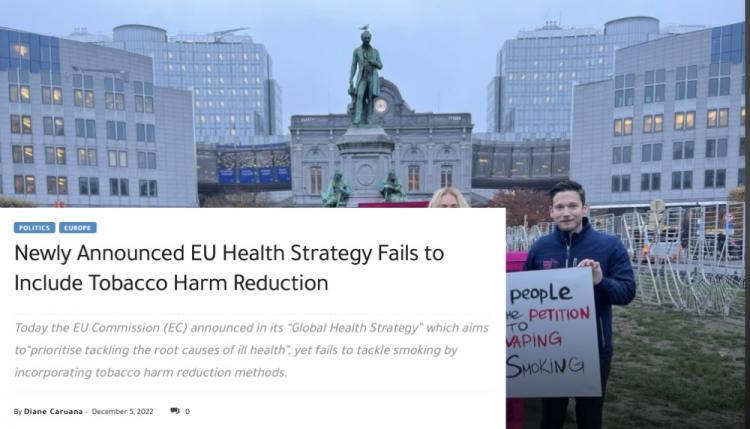 EU Fails to Address Smoking with Global Health Strategy