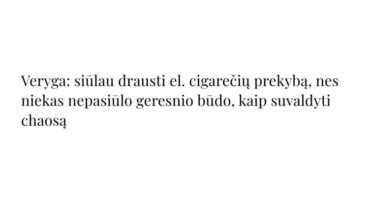 El diputado lituano propone la prohibición de los cigarrillos electrónicos.