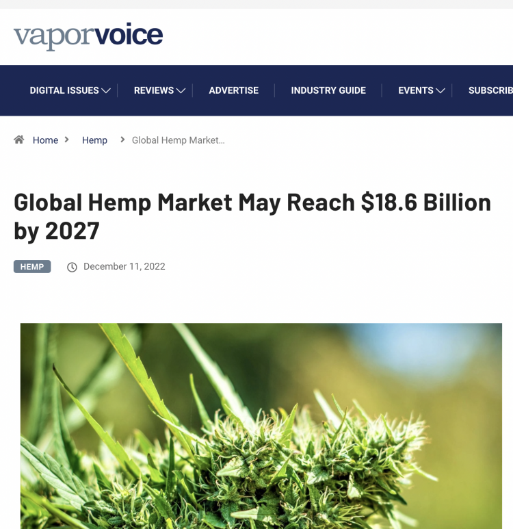 2FIRSTS | Global Marijuana Market Could Reach $18.6 Billion By 2027: UN ...