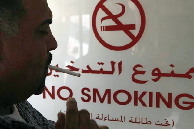 Epidemia de tabaquismo en Jordania: Tasa de tabaquismo del 42%