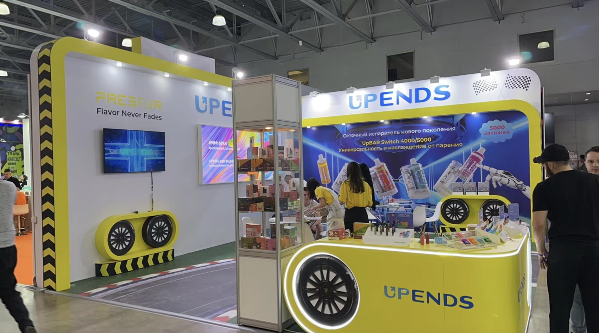 俄罗斯莫斯科电子烟展会正式开展 ELFBAR、WAKA、VAPORESSO、SMOK、HQD等品牌参展|两个至上现场图集