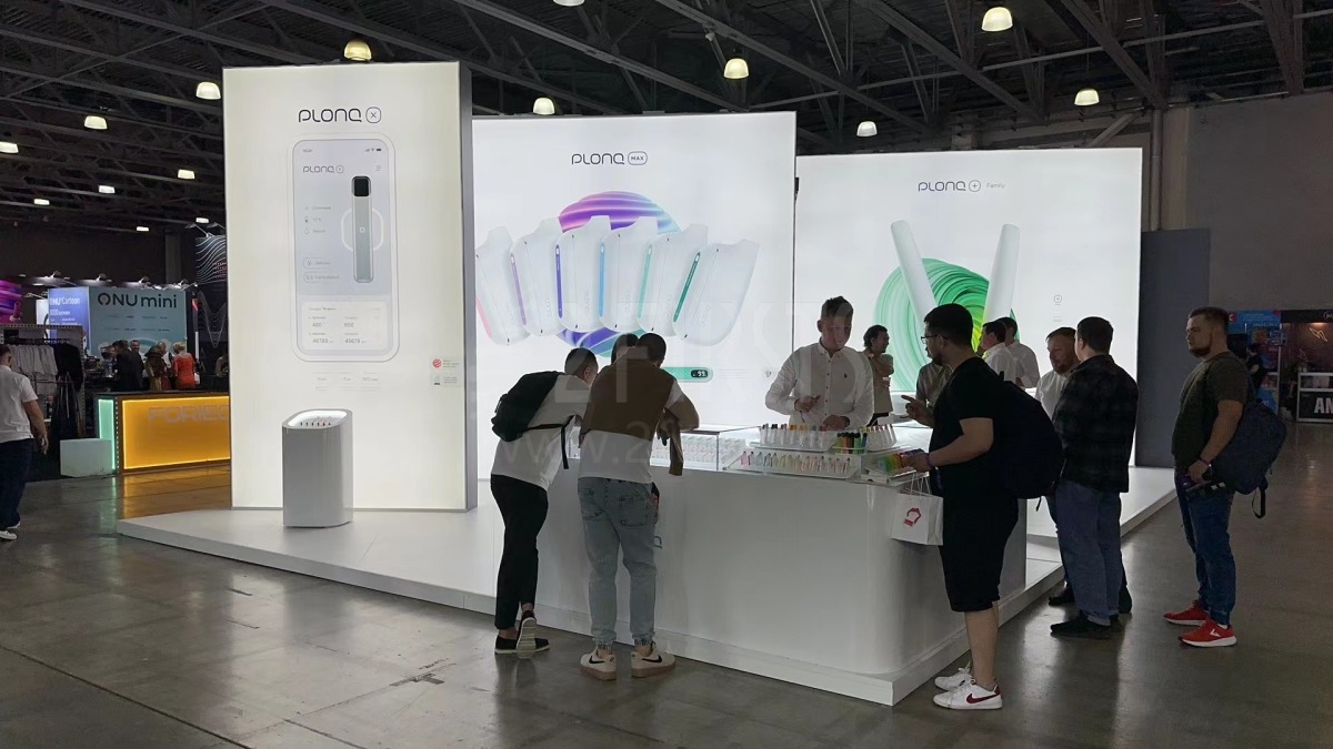 盘点俄展特色展位 俄罗斯市场知名品牌INFLAVE、PLONQ、CHILLAX、SMOANT参展
