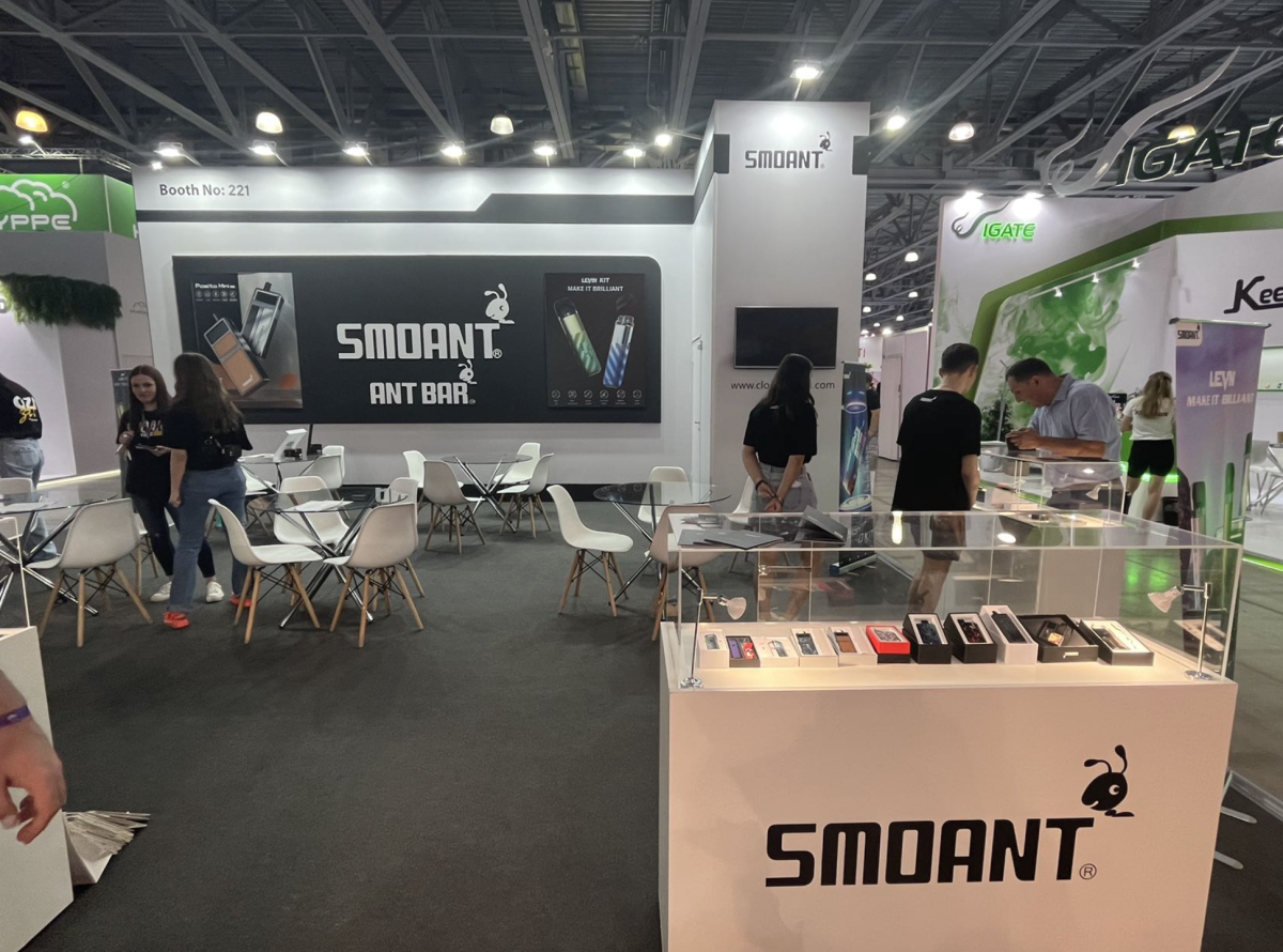 俄罗斯莫斯科电子烟展会正式开展 ELFBAR、WAKA、VAPORESSO、SMOK、HQD等品牌参展|两个至上现场图集