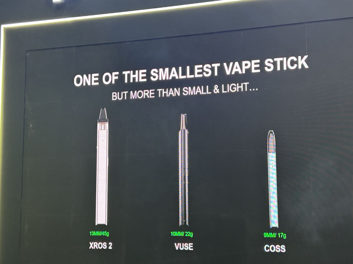 VAPORESSO presenta 2 innovadores productos de cigarrillos electrónicos en la exposición de Dubai.