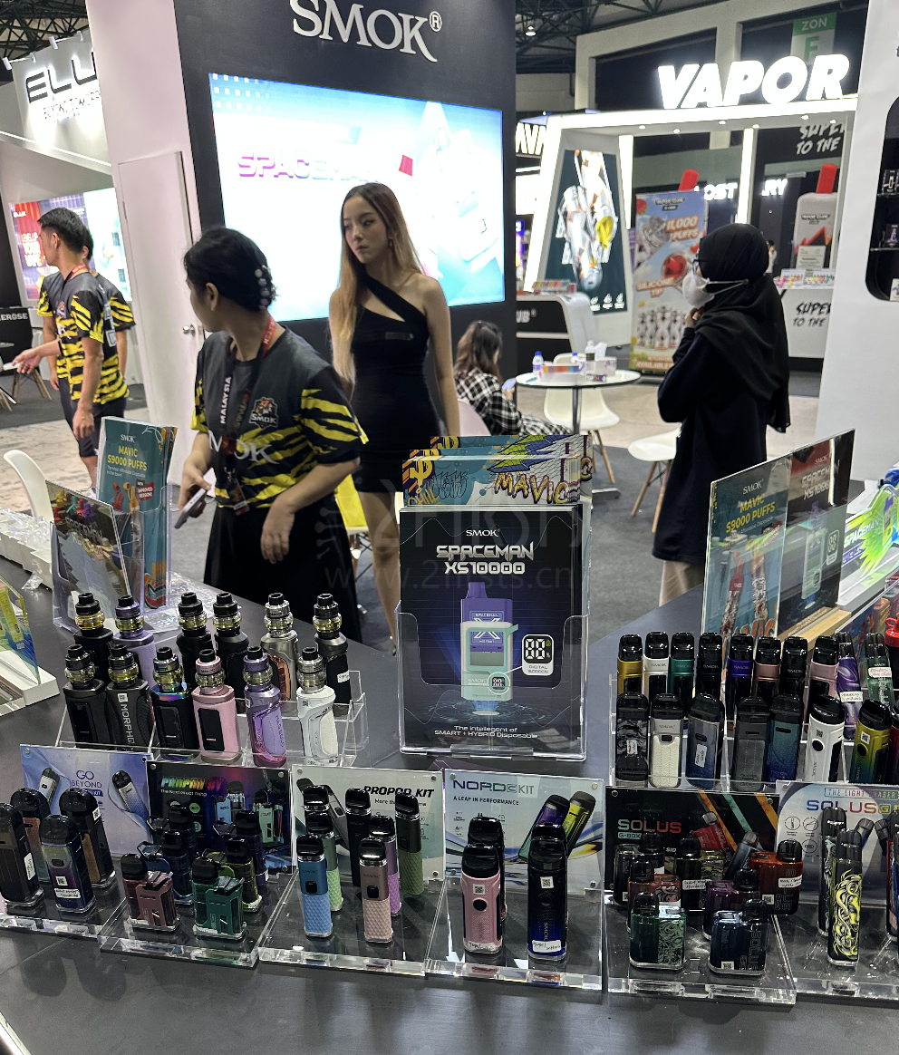 马来西亚电子烟展会现场图集 大口数展品是主流
