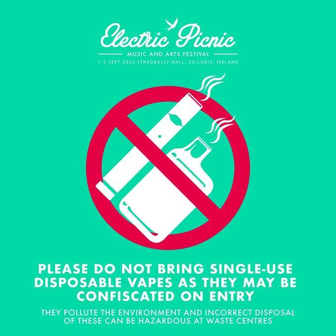 Electric Picnic Bans Entry of Disposable E-Cigarettes