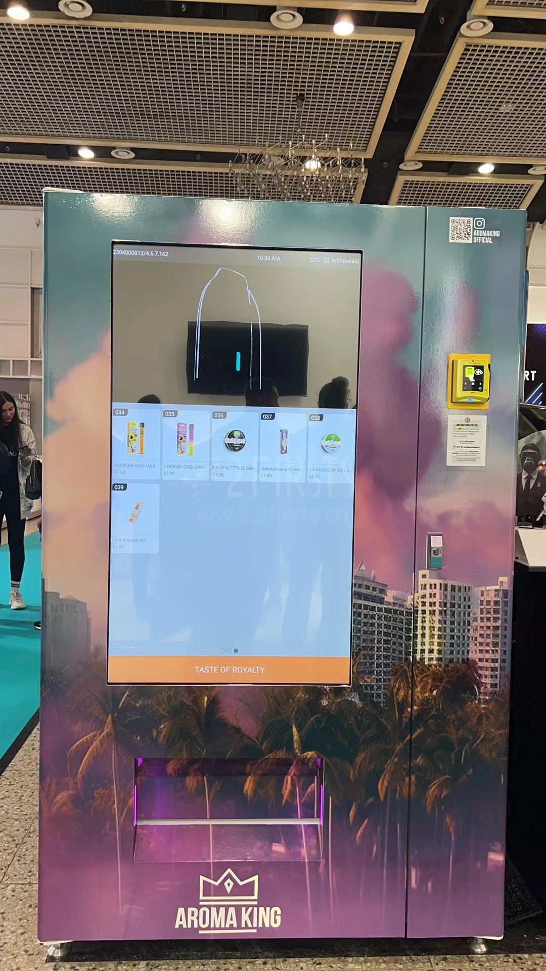 Aroma King presenta un cigarrillo electrónico inspirado en los automóviles en Inter-Tabac.
